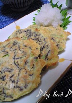 【低カロリー】もずくとじゃこのお焼き-レシピのメイン写真