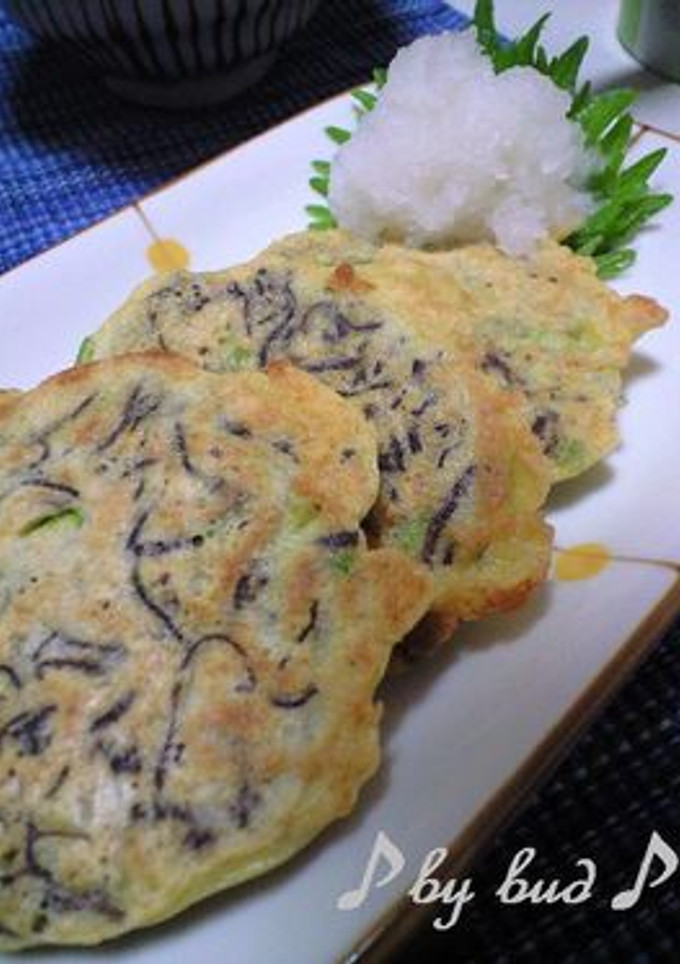 【低カロリー】もずくとじゃこのお焼き-レシピのメイン写真