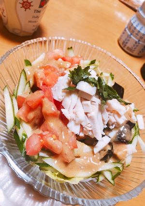 野菜たっぷりサラダうどん-レシピのメイン写真