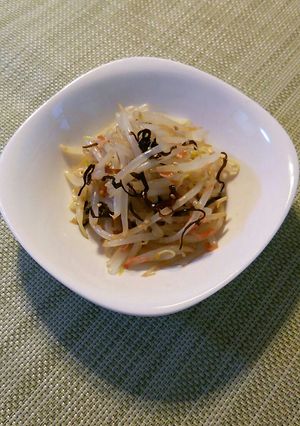 もやし和風サラダ☆塩昆布と桜えび♪-レシピのメイン写真