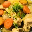 鶏肉の肉じゃが風あまから生姜煮込み