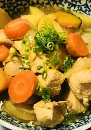 鶏肉の肉じゃが風あまから生姜煮込み-レシピのメイン写真