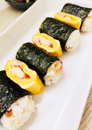お弁当にも☆韓国風おにぎり&中華風卵巻き-レシピのメイン写真