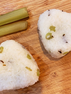 蕗ごはんの塩むすび-レシピのメイン写真