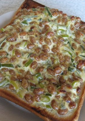 エコ葱タレで☆納豆トースト-レシピのメイン写真