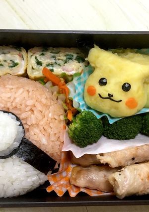 ピカチュウゲットだぜ♪キャラ弁-レシピのメイン写真