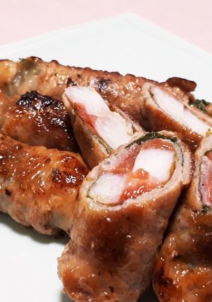 長芋の梅しそ豚肉巻き-レシピのメイン写真