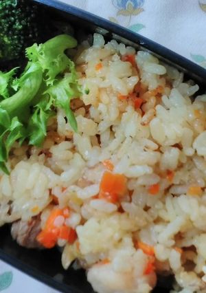 炊飯器で【米一合】炊き込みパエリア-レシピのメイン写真