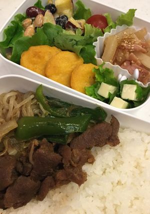 男子高生弁当☆ジンギスカン弁当(^^)/-レシピのメイン写真