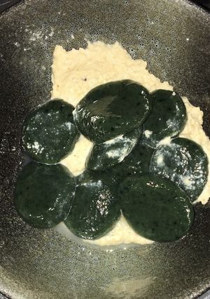 よもぎ白玉の胡桃餡添え-レシピのメイン写真