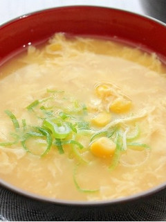 想い出の味♪コーンクリーム入り中華スープ-レシピのメイン写真
