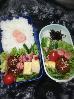 パパと私の弁当。肉団子。-レシピのメイン写真