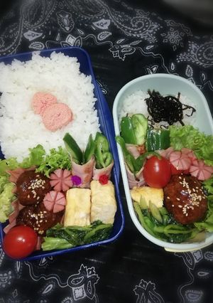 パパと私の弁当。肉団子。-レシピのメイン写真