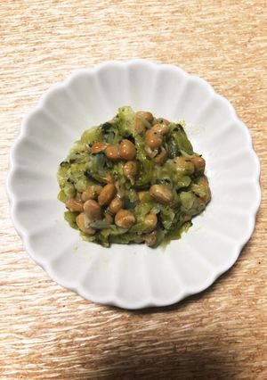 離乳食の副菜に！納豆とキャベツのだし和え-レシピのメイン写真