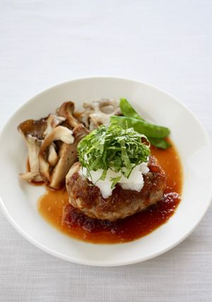 大根おろしと大葉で【和風ハンバーグ】-レシピのメイン写真
