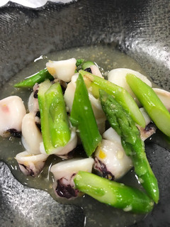 アスパラとイカの柚子酢味噌【JA福岡市】-レシピのメイン写真
