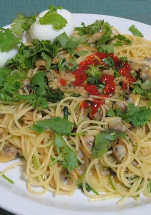 時短簡単☆パクチーとアサリの美味パスタ-レシピのメイン写真