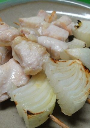 ＊鶏胸肉と玉ねぎで焼き鳥＊-レシピのメイン写真