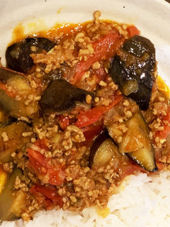 ナスとトマトのキーマカレー*MaNa-レシピのメイン写真