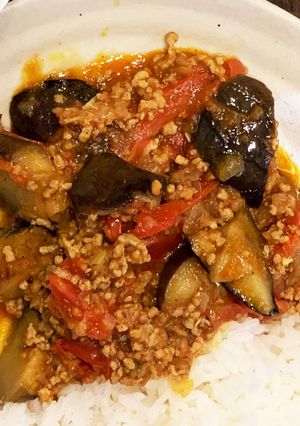 ナスとトマトのキーマカレー＊MaNa-レシピのメイン写真
