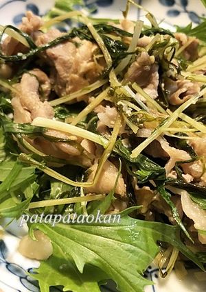 水菜と豚肉の味噌炒め-レシピのメイン写真