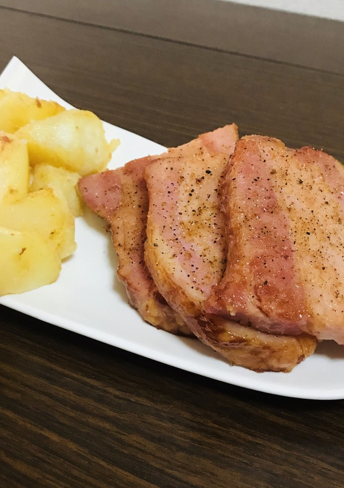 冷凍にしたベーコンを解凍せずに焼く実験-レシピのメイン写真