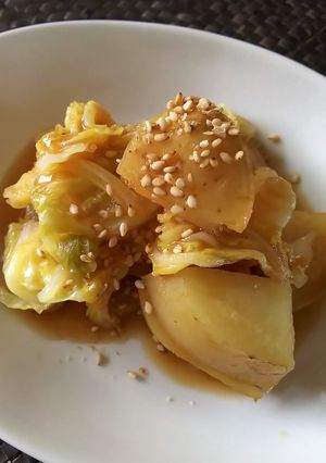 新じゃがと春キャベツのけんちん♪-レシピのメイン写真