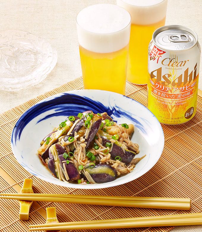 レンジで!なすとなめたけのピリ辛あえ-レシピのメイン写真