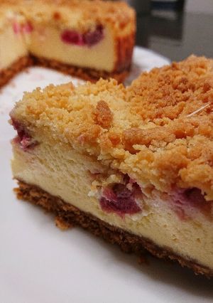 ルバーブのクランブルチーズケーキ-レシピのメイン写真