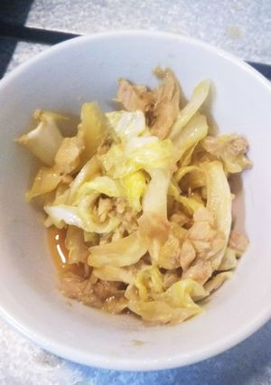 超簡単☆キャベツとツナのめんつゆ煮-レシピのメイン写真