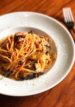 １０分で出来る簡単トマトソースパスタ-レシピのメイン写真