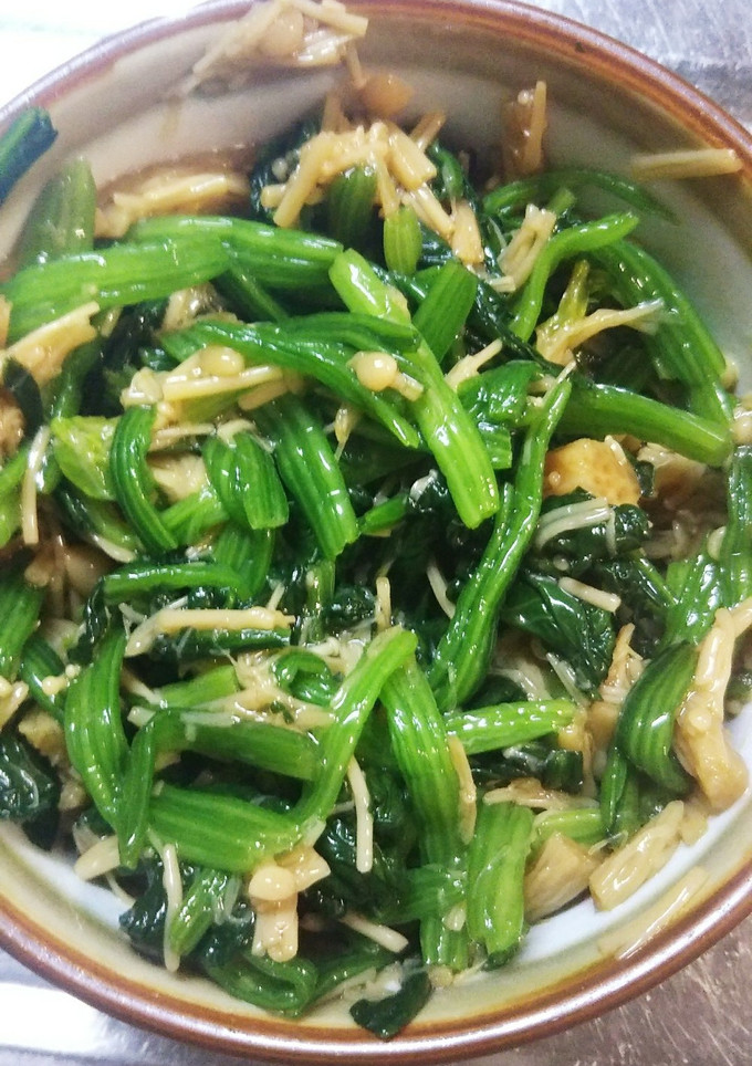 超簡単☆ほうれん草のなめ茸和え-レシピのメイン写真