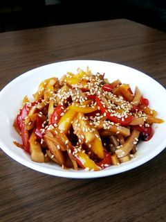 パプリカとエリンギの甘辛炒め-レシピのメイン写真