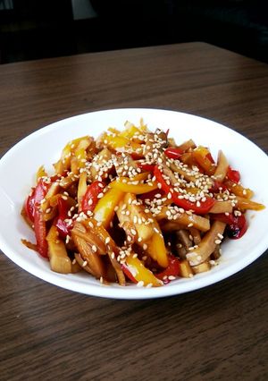 パプリカとエリンギの甘辛炒め-レシピのメイン写真