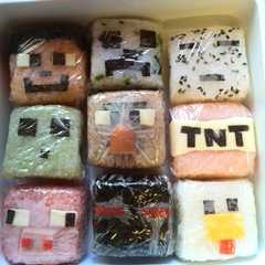 รูปของ マインクラフトキャラ弁当