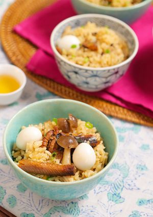 しめじとさんまの中華風炊き込みごはん-レシピのメイン写真
