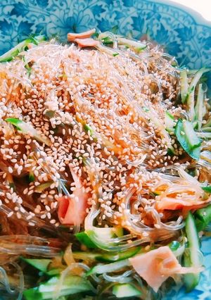 味染み！春雨サラダ中華☆きゅうり大量消費-レシピのメイン写真