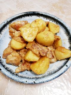 鶏もも肉と新ジャガの甘味噌炒め-レシピのメイン写真