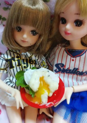 リカちゃんサイズ♡エッグベネディクト風ꕤ-レシピのメイン写真