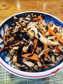 ひじきとレンコンの炒め煮-レシピのメイン写真