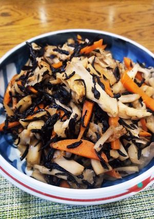 ひじきとレンコンの炒め煮-レシピのメイン写真