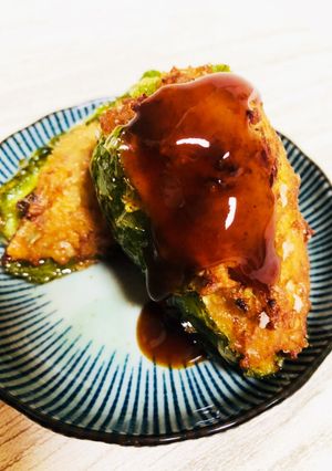 ヘルシー♡えのき入りピーマンの肉詰め-レシピのメイン写真