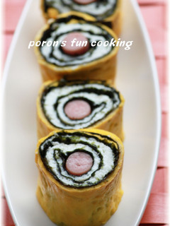お弁当に♬ぐるぐる渦巻きの卵焼き-レシピのメイン写真