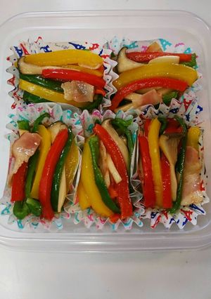 お弁当に☆彩りパプリカの中華炒め♪-レシピのメイン写真