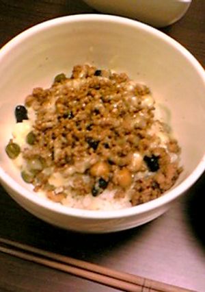 包丁いらずの豚まめ丼☆-レシピのメイン写真