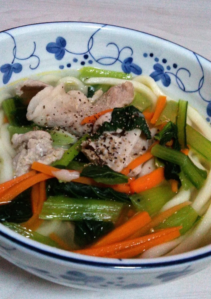しょうがであったか！豚塩うどん-レシピのメイン写真
