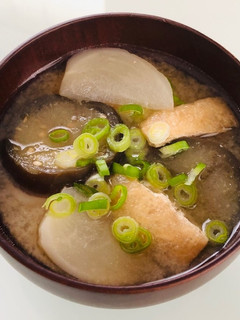 なすかぶ油揚げの味噌汁-レシピのメイン写真