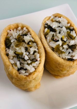高菜ご飯の白だしお稲荷さん-レシピのメイン写真