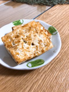 こんがりバター麺つゆ焼き豆腐-レシピのメイン写真