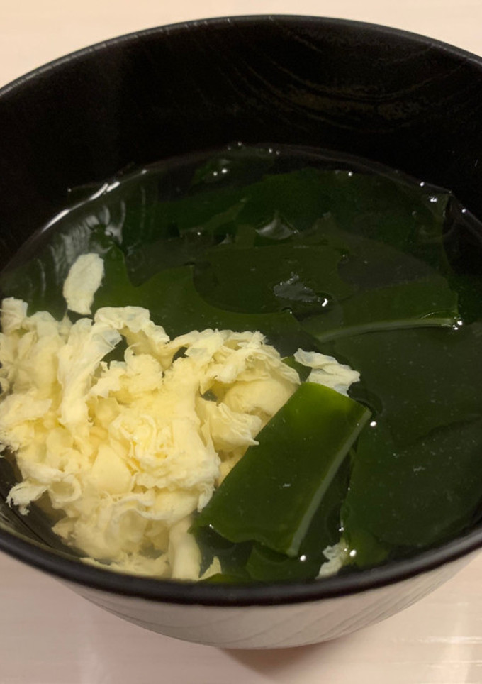 卵とわかめのスープ-レシピのメイン写真